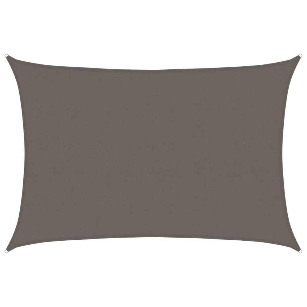 vidaXL Voile d'ombrage 160 g/m² Anthracite 5x6 m HDPE