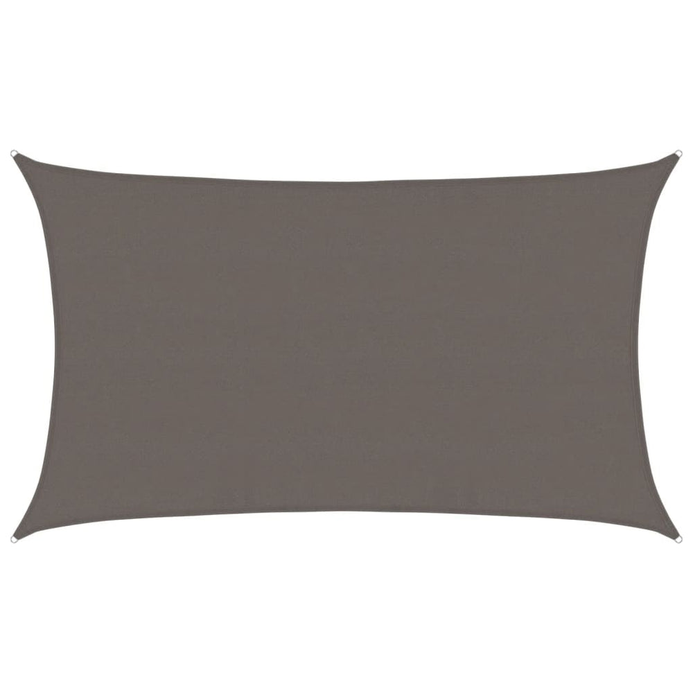 vidaXL Voile d'ombrage 160 g/m² anthracite 5x8 m HDPE