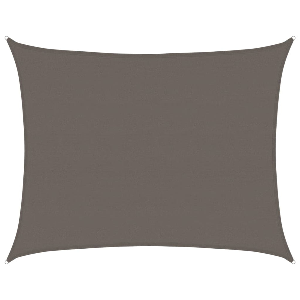 vidaXL Voile d'ombrage 160 g/m² anthracite 6x8 m PEHD