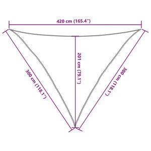 Sonnensegel 160 g/m² Anthrazit 3x3x4,2 m HDPE