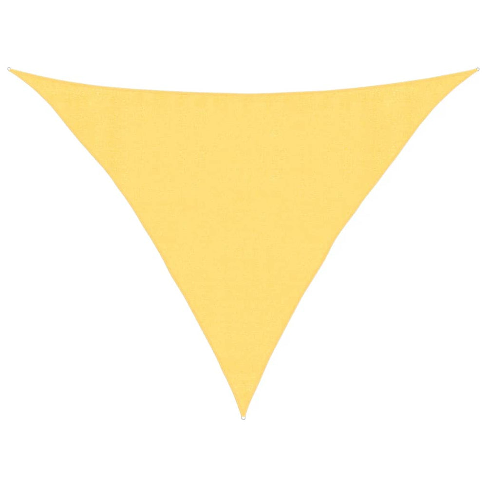 vidaXL Sun Sail 160 g/m² Beige 3.5x3.5x4.9 m HDPE