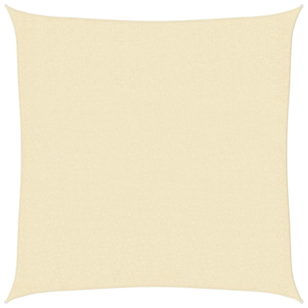 vidaXL Sun Shade Sail 160 g/m² Cream 2.5x2.5 m HDPE