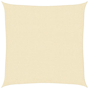 Sonnensegel 160 g/m² Creme 3x3 m HDPE