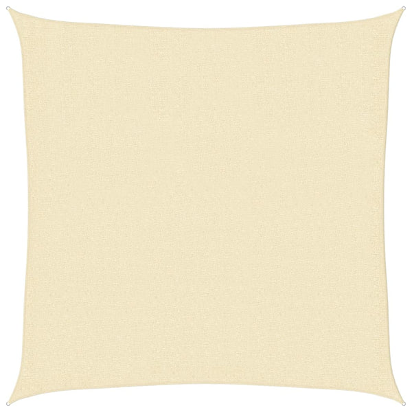 Sonnensegel 160 g/m² Creme 3x3 m HDPE
