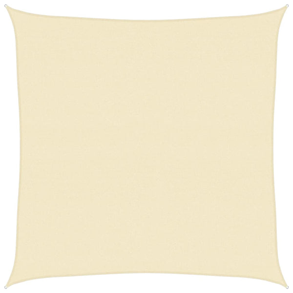 Sonnensegel 160 g/m² Creme 4x4 m HDPE
