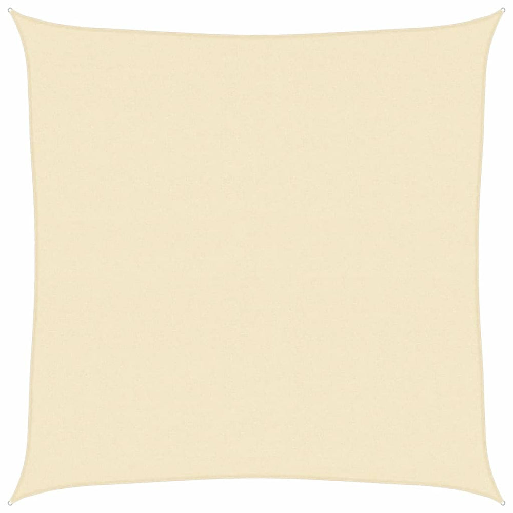 vidaXL Sun Shade Sail 160 g/m² Cream 4.5x4.5 m HDPE