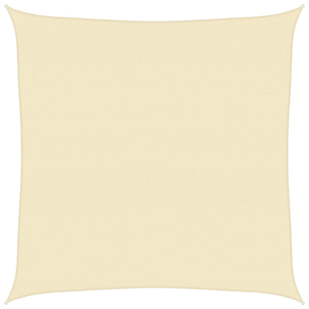 vidaXL Sun Shade Sail 160 g/m² Cream 5x5 m HDPE