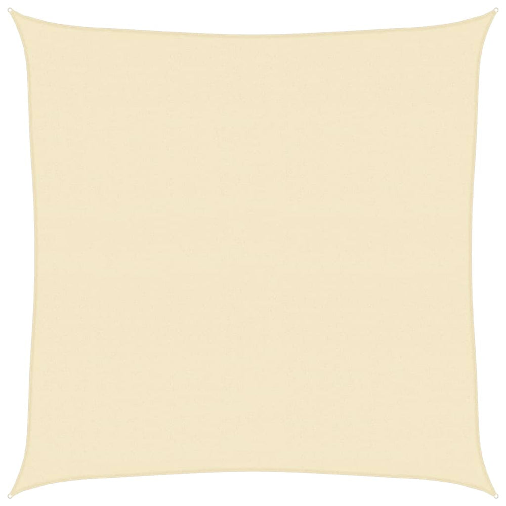 vidaXL Sun Sail 160 g/m² Cream 6x6 m HDPE