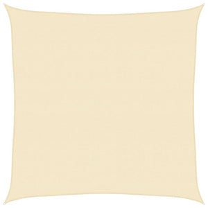 Sonnensegel 160 g/m² Creme 6x6 m HDPE