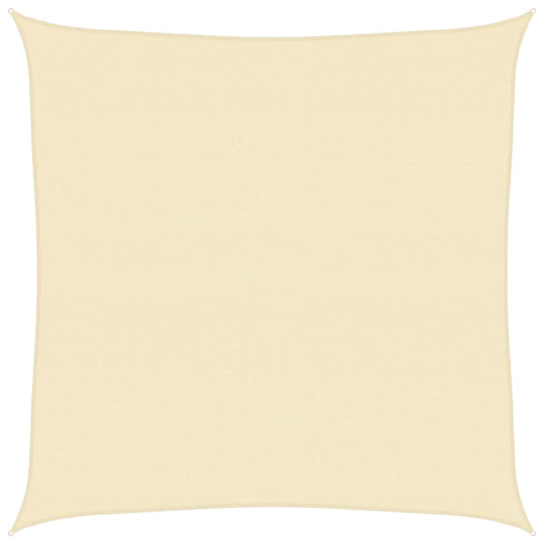 Sonnensegel 160 g/m² Creme 6x6 m HDPE