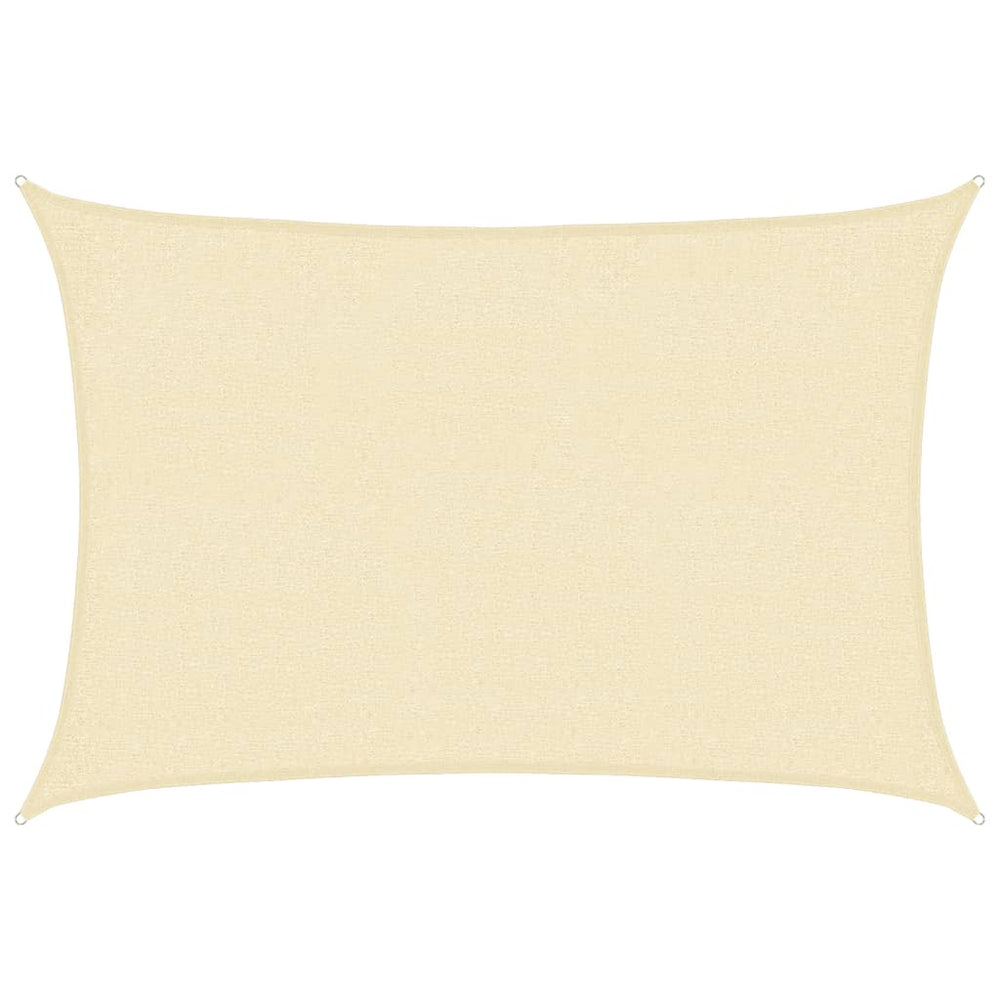 vidaXL Sun Shade Sail 160 g/m² Cream 2x3 m HDPE