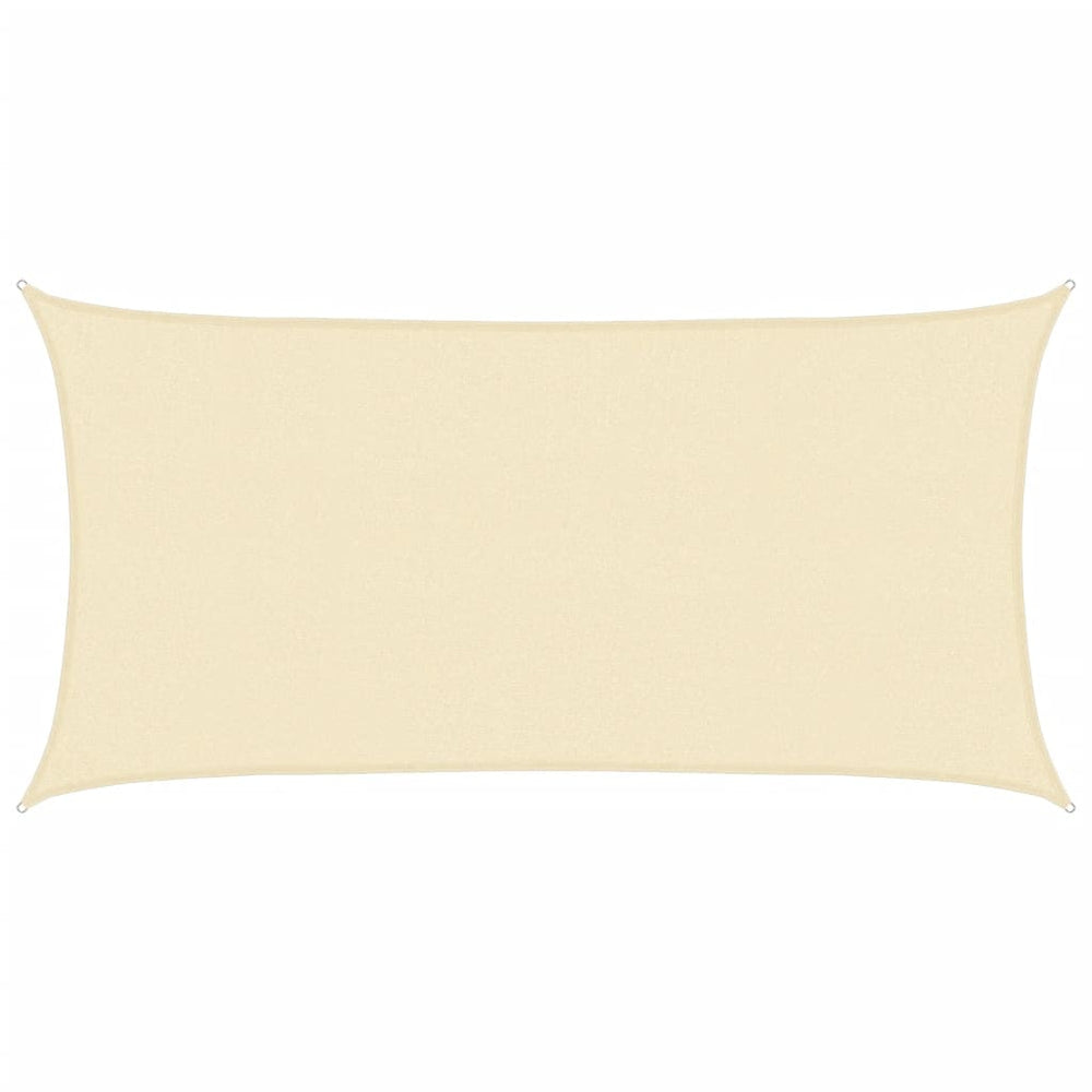 vidaXL Sun Shade Sail 160 g/m² Cream 2x3.5 m HDPE