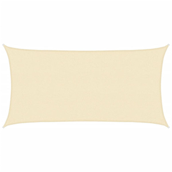 Sonnensegel 160 g/m² Creme 2x3,5 m HDPE