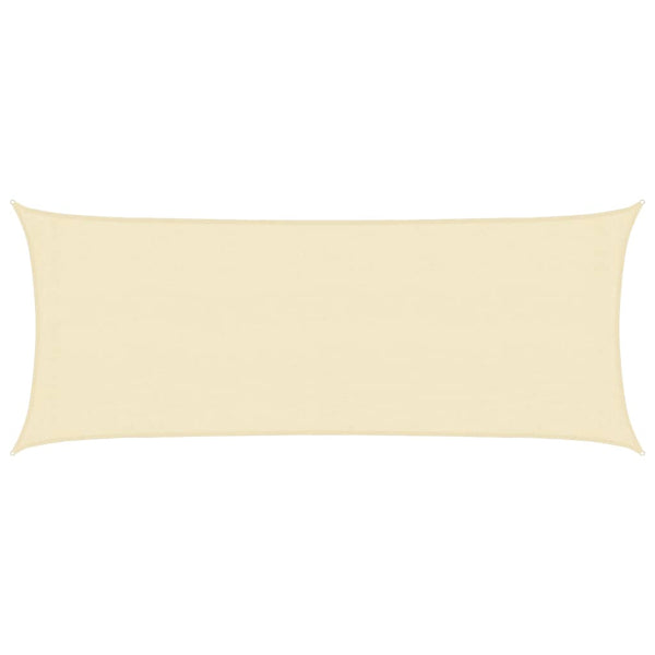 Sonnensegel 160 g/m² Creme 2x5 m HDPE