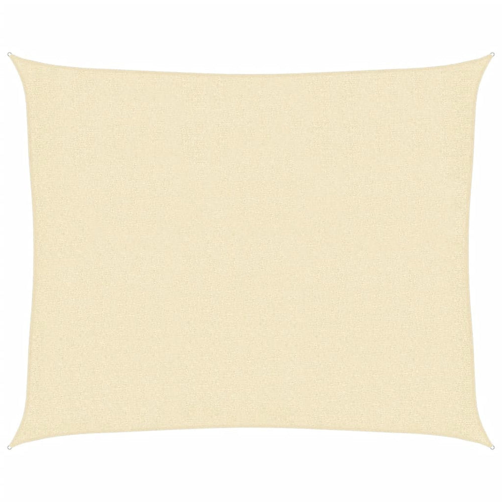 vidaXL Sun Shade Sail 160 g/m² Cream 2.5x3 m HDPE