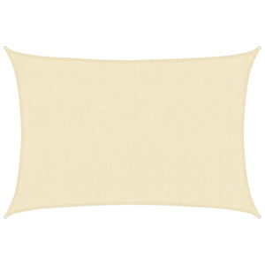 Sonnensegel 160 g/m² Creme 2,5x3,5 m HDPE