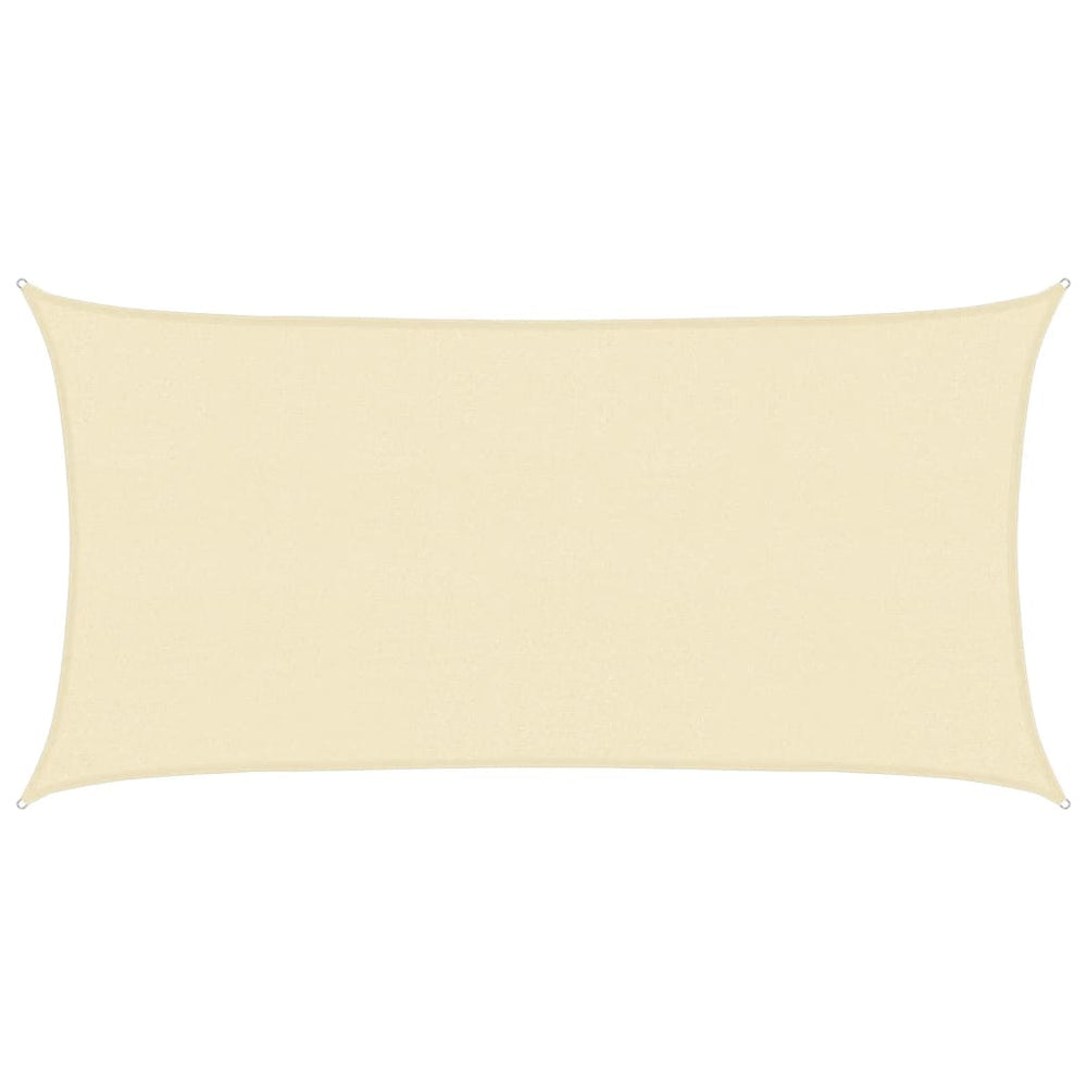 vidaXL Sun Shade Sail 160 g/m² Cream 2.5x4.5 m HDPE