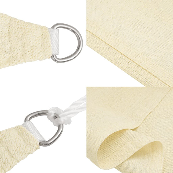 Sonnensegel 160 g/m² Creme 2,5x4,5 m HDPE