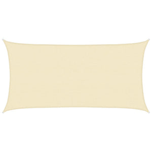 Sonnensegel 160 g/m² Creme 2,5x5 m HDPE