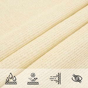 Sonnensegel 160 g/m² Creme 2,5x5 m HDPE