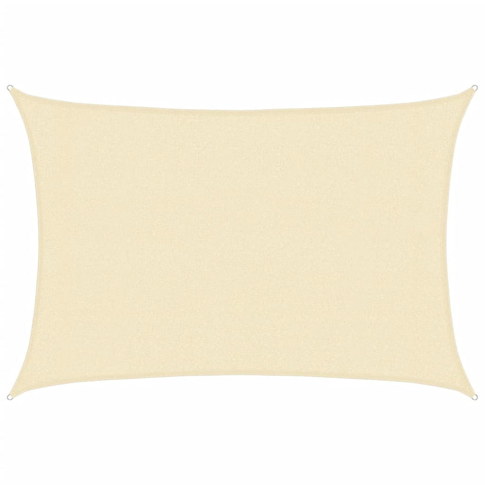 vidaXL Sun Shade Sail 160 g/m² Cream 3x4 m HDPE