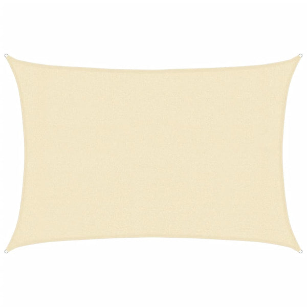 Sonnensegel 160 g/m² Creme 3x4 m HDPE