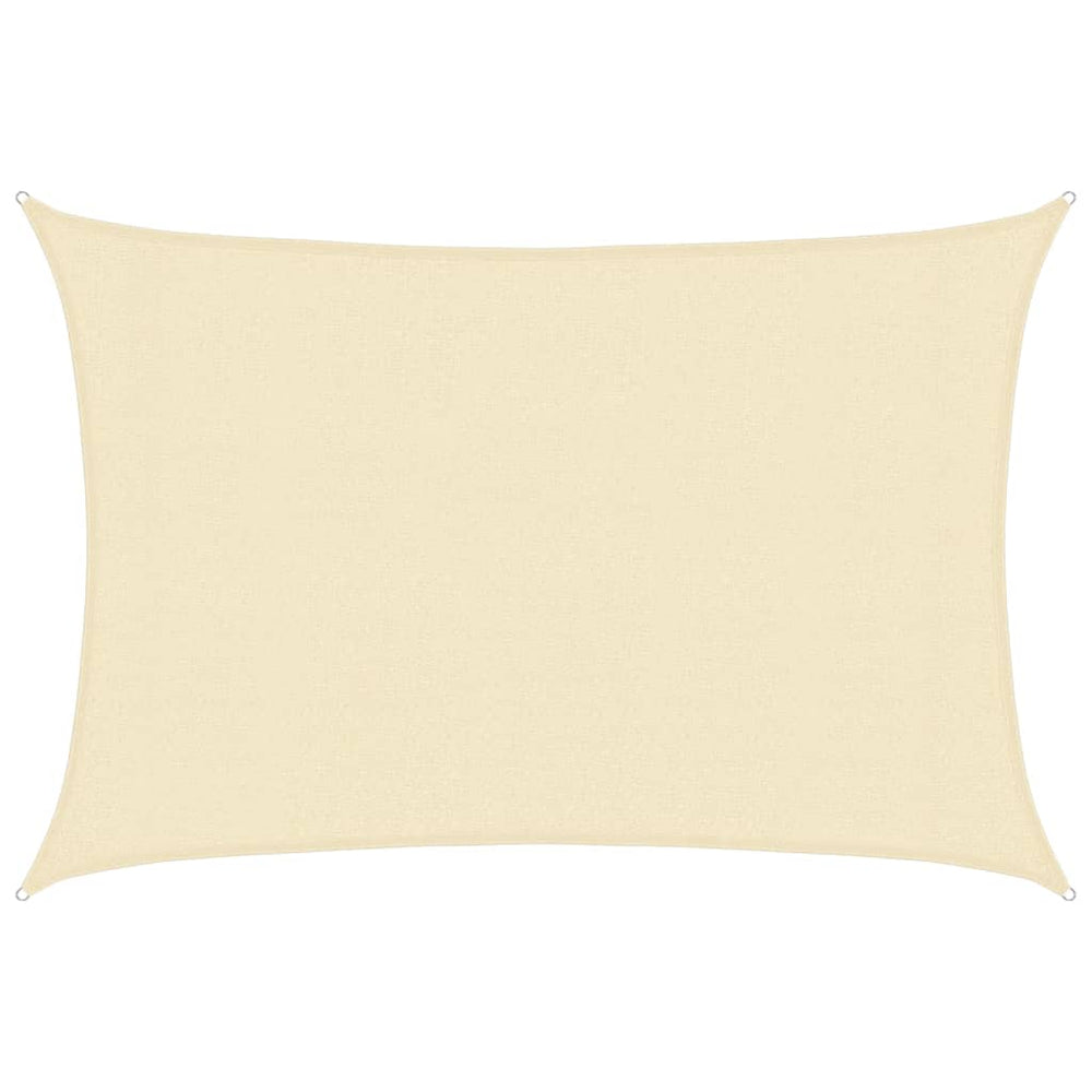 vidaXL Sun Shade Sail 160 g/m² Cream 3x4.5 m HDPE