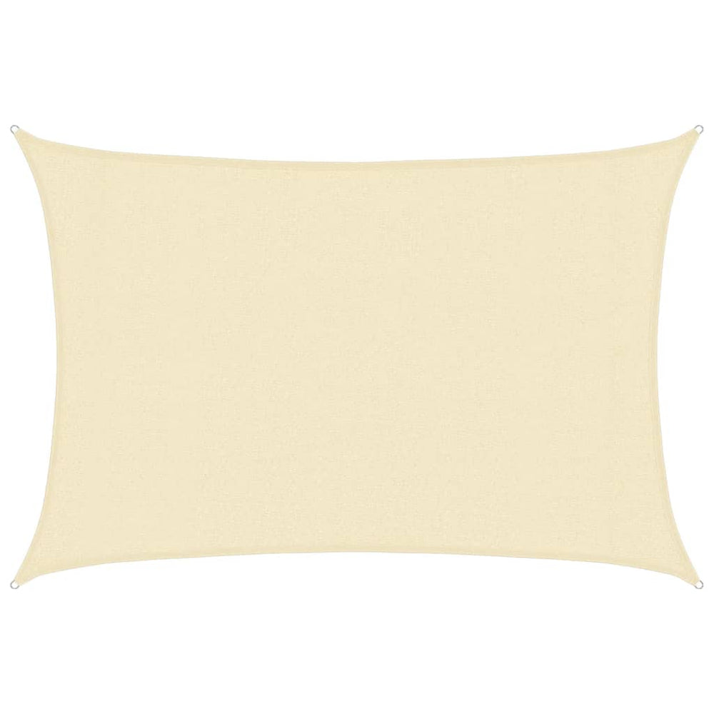 vidaXL Sun Shade Sail 160 g/m² Cream 3x5 m HDPE