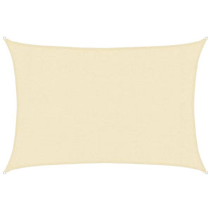 Sonnensegel 160 g/m² Creme 3x5 m HDPE