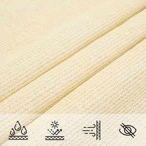 Sonnensegel 160 g/m² Creme 3x5 m HDPE