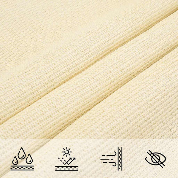 Sonnensegel 160 g/m² Creme 3x5 m HDPE