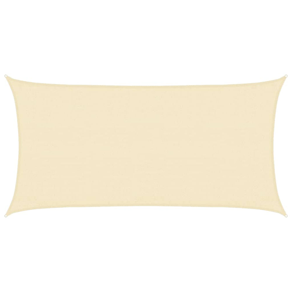 vidaXL Sun Sail 160 g/m² Cream 3x6 m HDPE