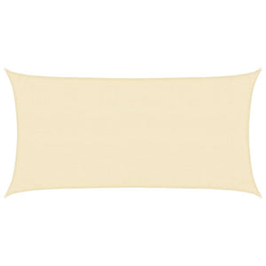 Sonnensegel 160 g/m² Creme 3x6 m HDPE