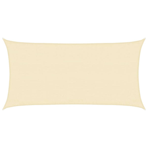 Sonnensegel 160 g/m² Creme 3x6 m HDPE
