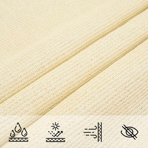 Sonnensegel 160 g/m² Creme 3x6 m HDPE