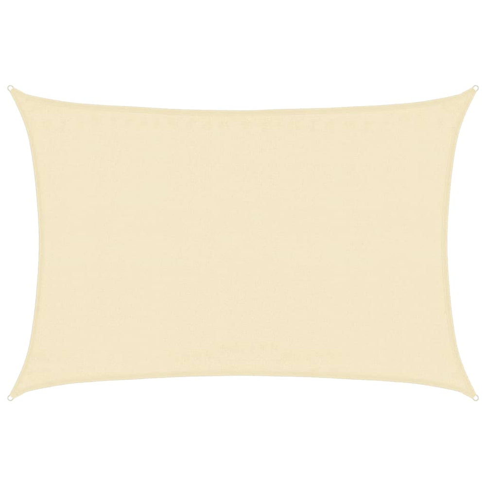 vidaXL Sun Shade Sail 160 g/m² Cream 3.5x4.5 m HDPE