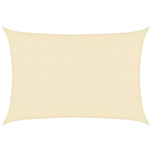 Sonnensegel 160 g/m² Creme 3,5x4,5 m HDPE