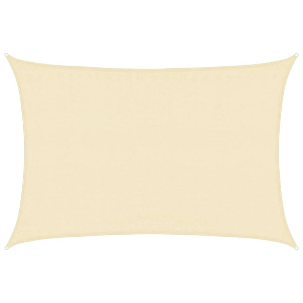 Sonnensegel 160 g/m² Creme 3,5x4,5 m HDPE