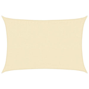 Sonnensegel 160 g/m² Creme 3,5x5 m HDPE