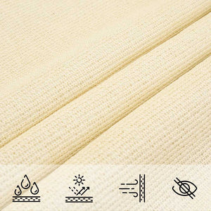 Sonnensegel 160 g/m² Creme 3,5x5 m HDPE