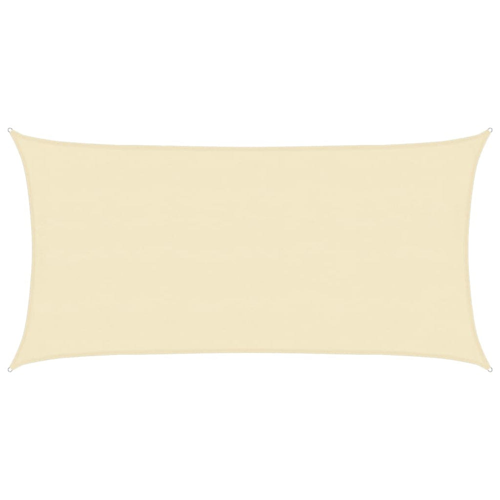 vidaXL Sun Shade Sail 160 g/m² Cream 4x7 m HDPE
