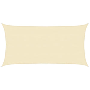 Sonnensegel 160 g/m² Creme 4x7 m HDPE