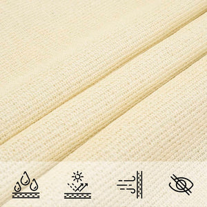 Sonnensegel 160 g/m² Creme 4x7 m HDPE
