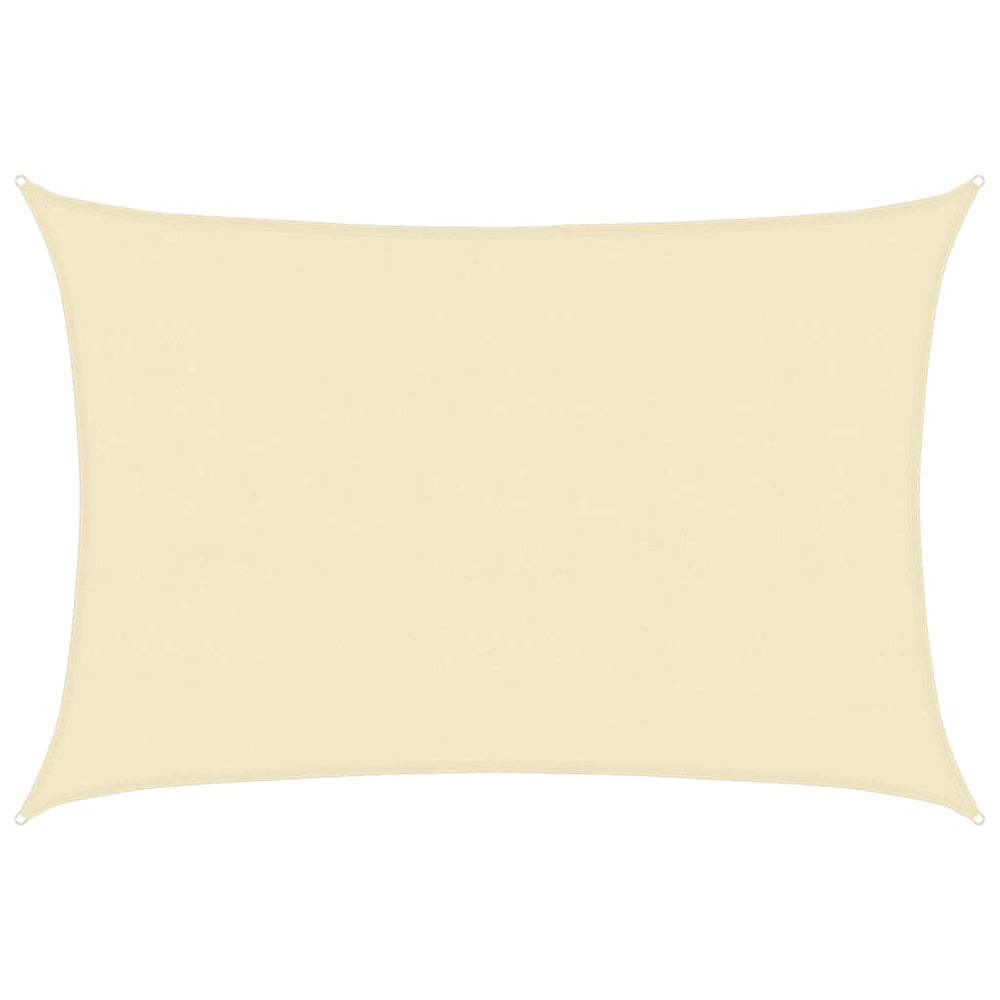 vidaXL Sun Shade Sail 160 g/m² Cream 5x7 m HDPE