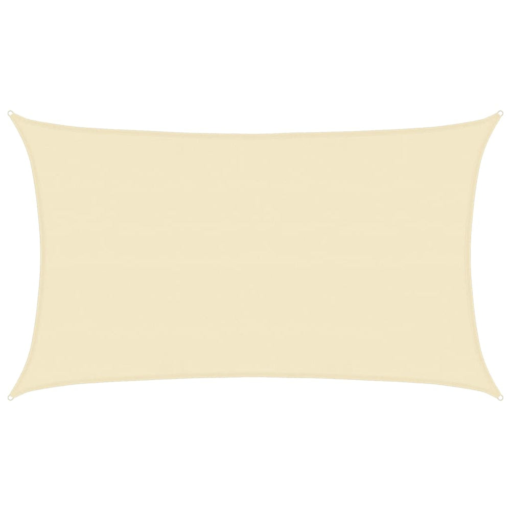 vidaXL Sun Shade Sail 160 g/m² Cream 5x8 m HDPE