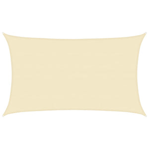 Sonnensegel 160 g/m² Creme 5x8 m HDPE