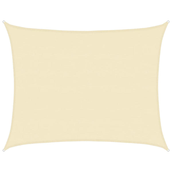 Sonnensegel 160 g/m² Creme 6x7 m HDPE