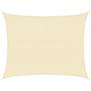 Sonnensegel 160 g/m² Creme 6x8 m HDPE
