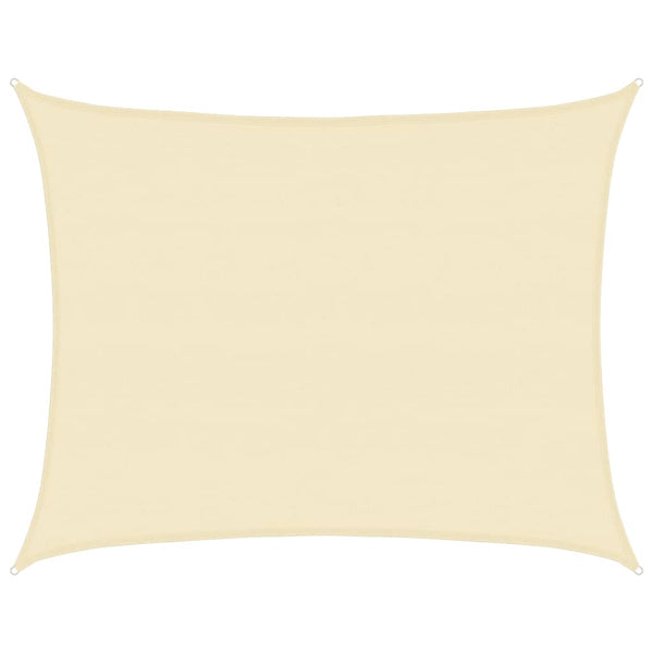 Sonnensegel 160 g/m² Creme 6x8 m HDPE