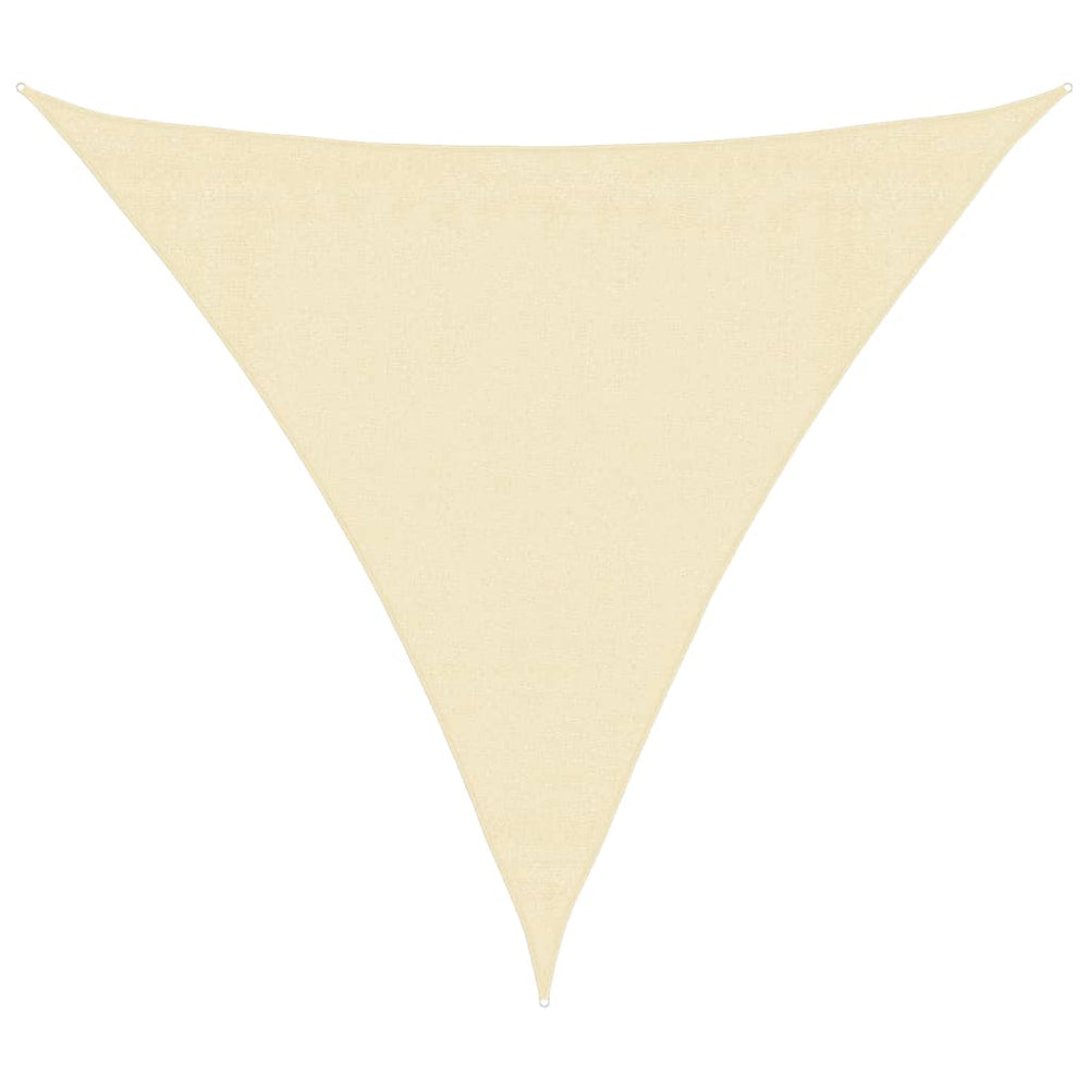 vidaXL Sun Shade Sail 160 g/m² Cream 3x3x3 m HDPE